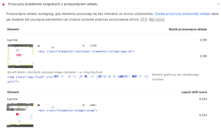 optymalizacja cls w prestashop przeskakujace elementy